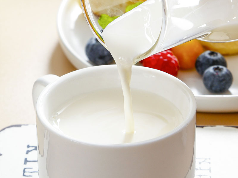 Dairy and plant-based beverages with improved texture, stability, and nutrient distribution.