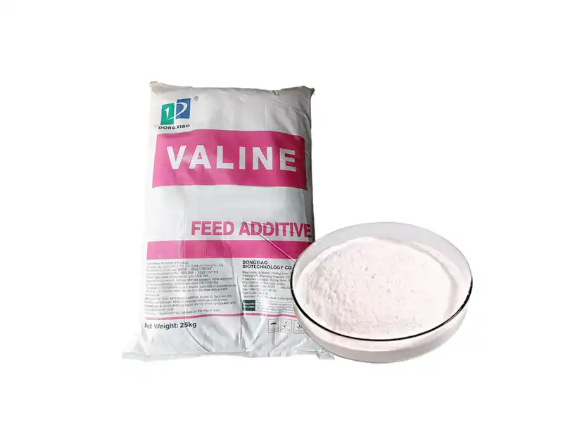 Valine helping optimize amino acid balance and feed efficiency in animal diets.