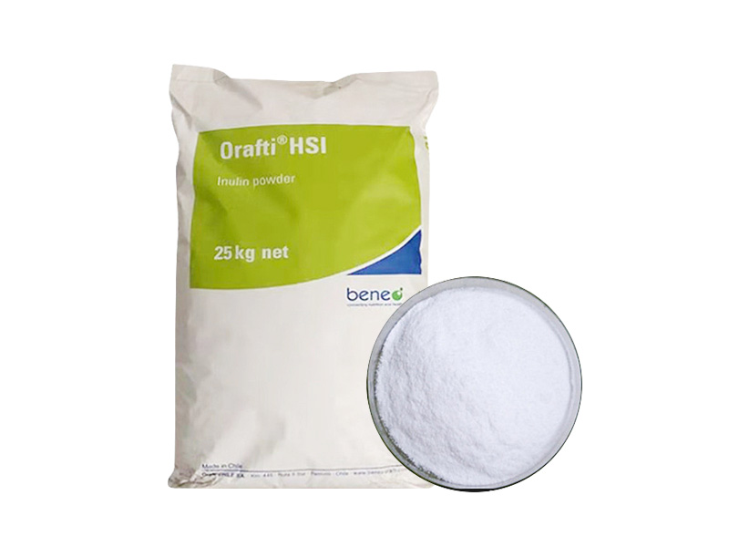 Inulin promoting beneficial gut flora and fiber enrichment in functional products.