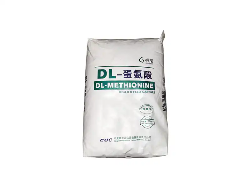 Methionine enhancing feed conversion and supporting healthy animal development.